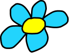 Blue flower